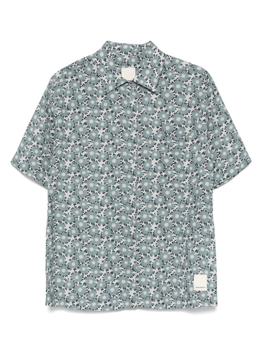 Printed Linen Blend Shirt
