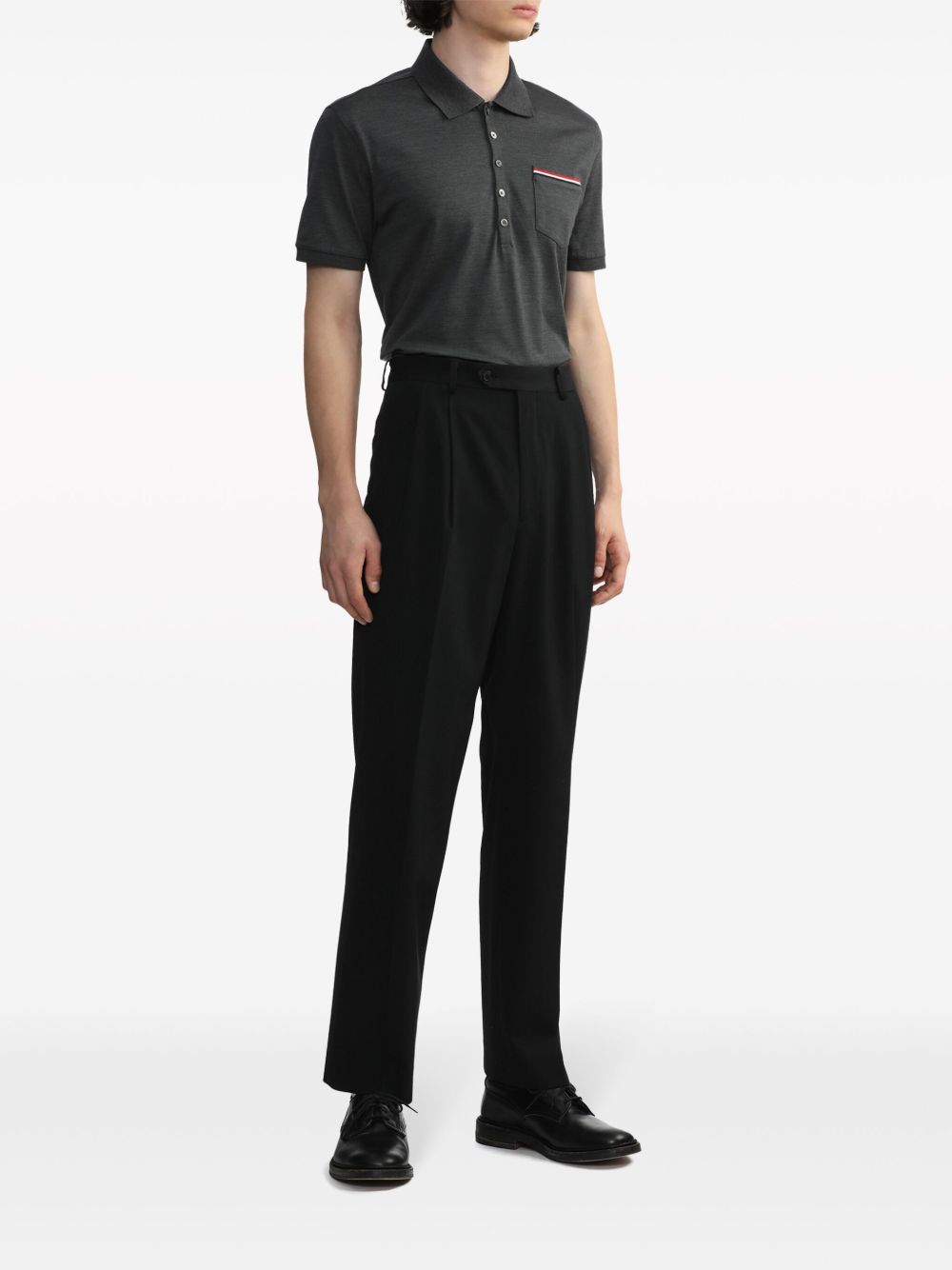 Thom Browne T-shirts and Polos - Blacks and greys | 60fa742940d2642c4f2130ac3148bd673f47e127