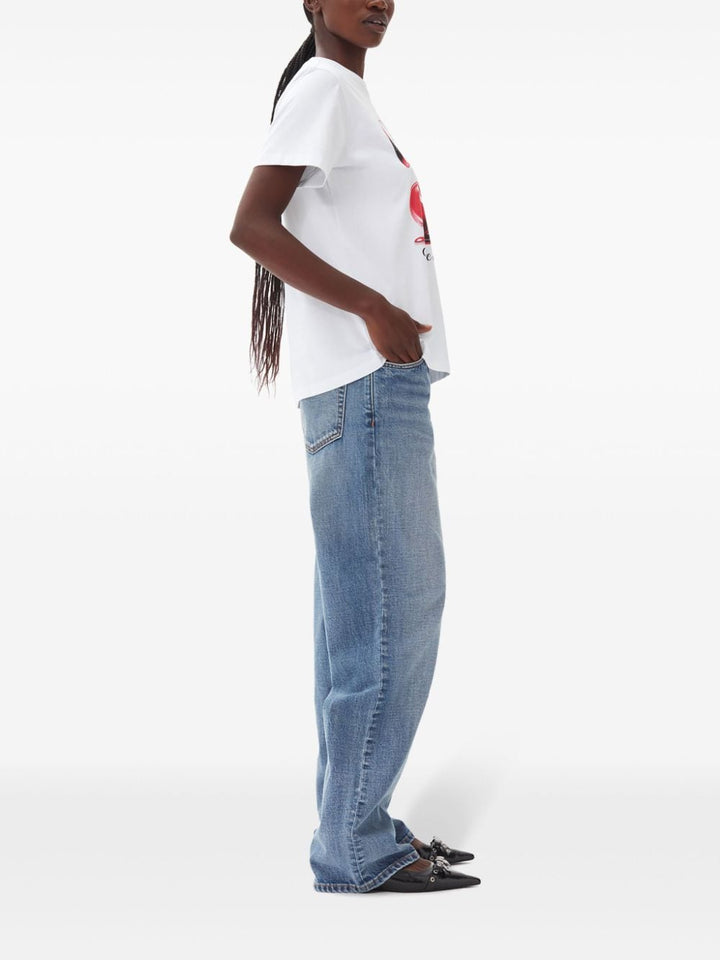 Ganni T-shirts and Polos - Light and natural | fe4def552e6931693ede62ef2fc58ca36baafd16