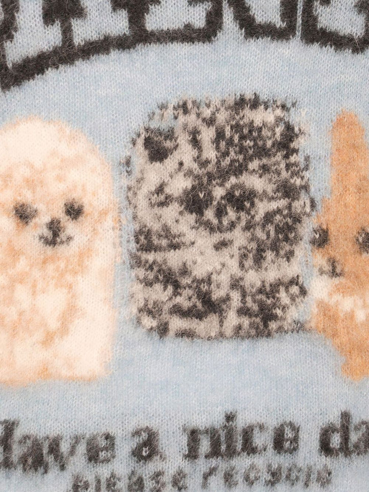 Ganni Sweaters - Blue and green | 40fd4ef7cfc3fd2fa359277ddf52fd4a62090181