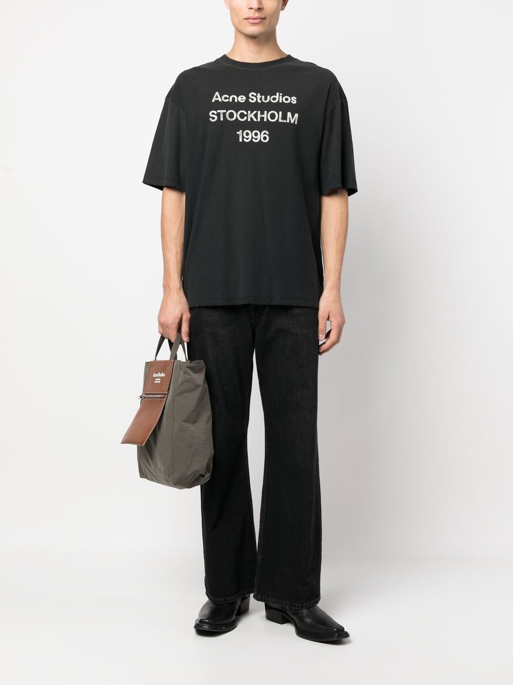 Acne Studios T-shirts and Polos - Blacks and greys | a9388e48cba1b1fc2bbbbf61ae39e242a385ccf5