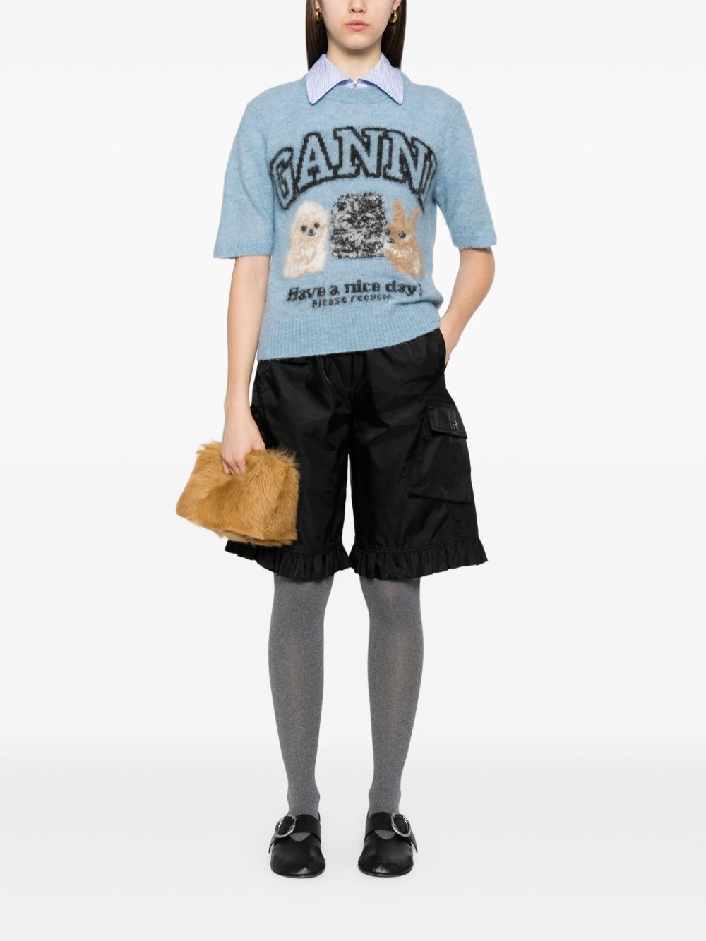 Ganni Shorts - Blacks and greys | 90c58bfa89424d3b5891ded049f0a62d5fd1e3e1