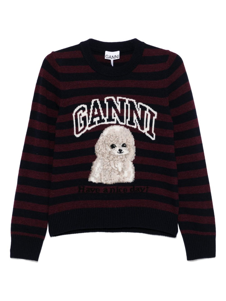 Ganni Sweaters - Brown | 495123a1cdd7aed19f859defbbf854b75743a0e9