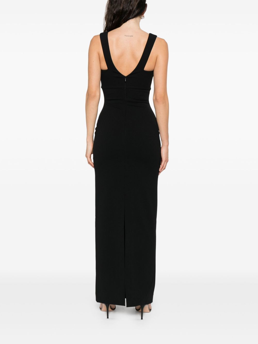 Solace London Women's Sleeveless V-Neck Maxi Dress in Black | Size: 10 Solace London Women's Sleeveless V-Neck Maxi Dress in Black | Size: 10