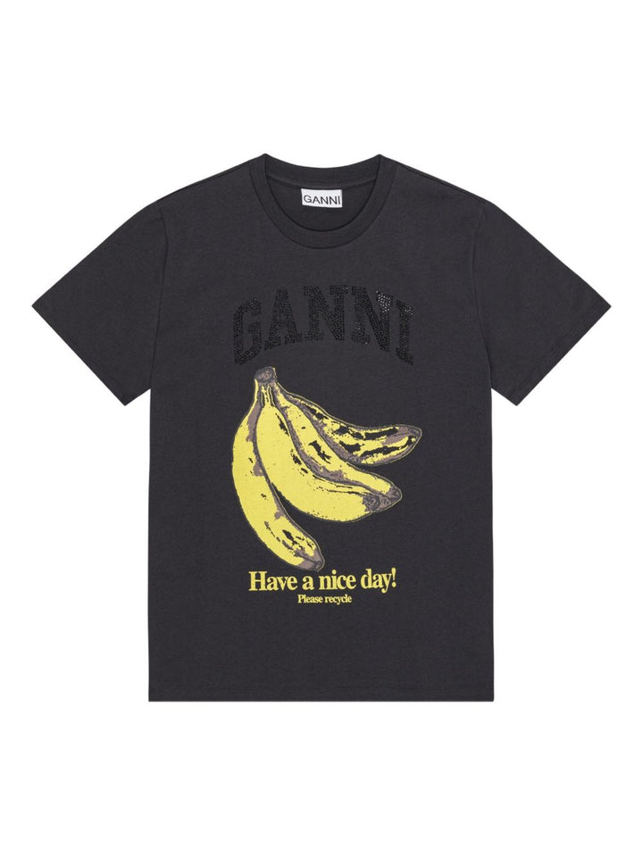 Ganni T-shirts and Polos - Blacks and greys | 2cc51fb3ac7dc0f19962a6d788168d70ce0ce5f8