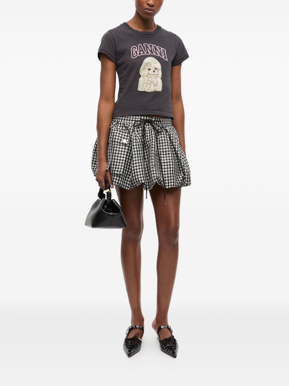 Ganni T-shirts and Polos - Blacks and greys | 4a6553eda6ec6e090729fea95da8515307f37516