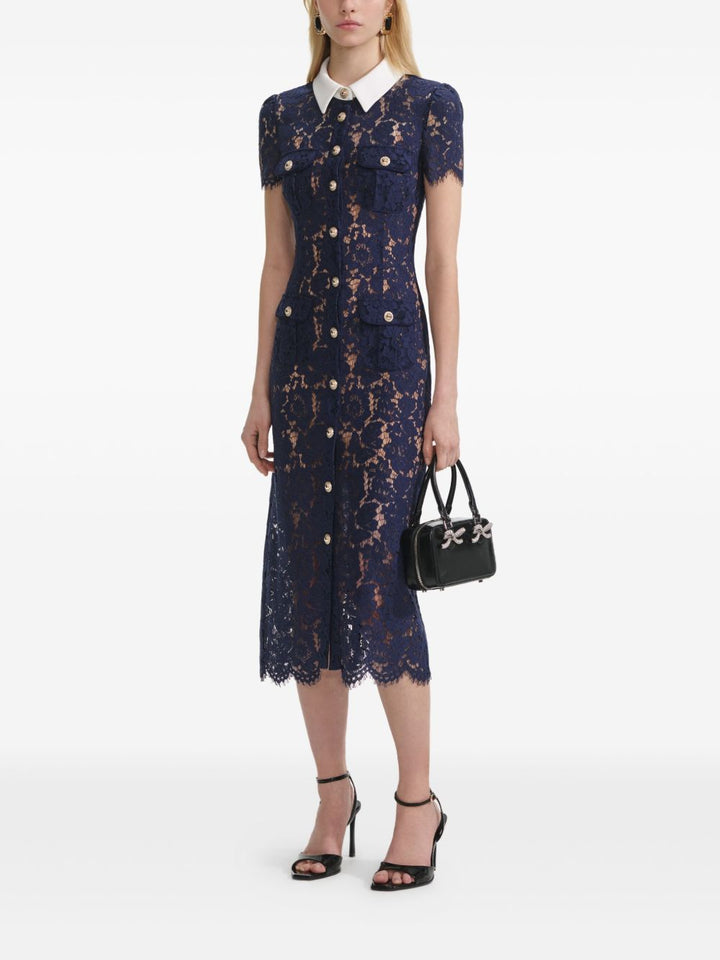 Self-Portrait Dresses - Blue and green | fa357c9c7e4e53ac5d013b2292f9e9eca0824449