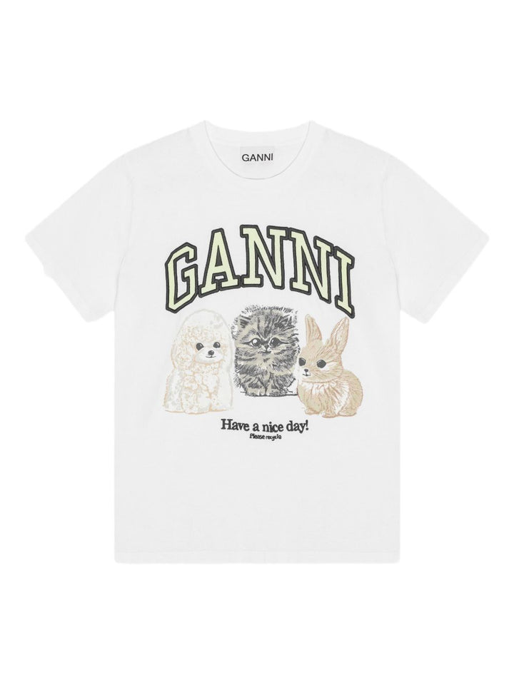 Ganni T-shirts and Polos - Light and natural | 573abf366c9862a8faf6849984809e322fefec79