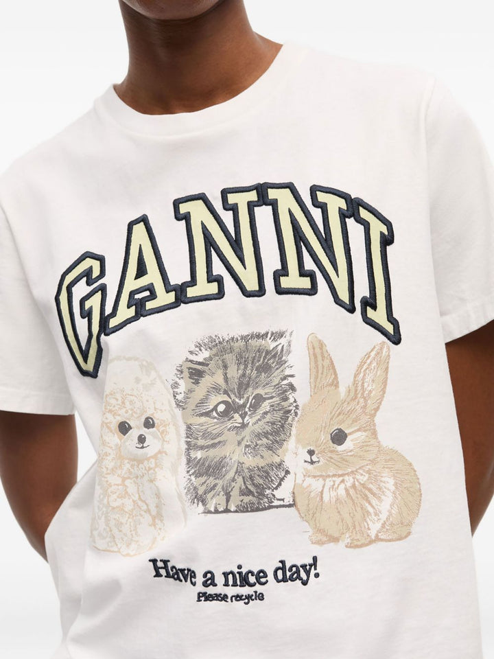 Ganni T-shirts and Polos - Light and natural | 2ec0be91d5690e5cb6c8d48b699acdc8a925af4a
