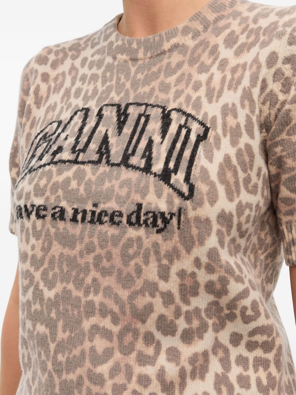 Ganni T-shirts and Polos - Brown | 105f9dac5b099ba95a1ace1b0a18c4988d174aa8