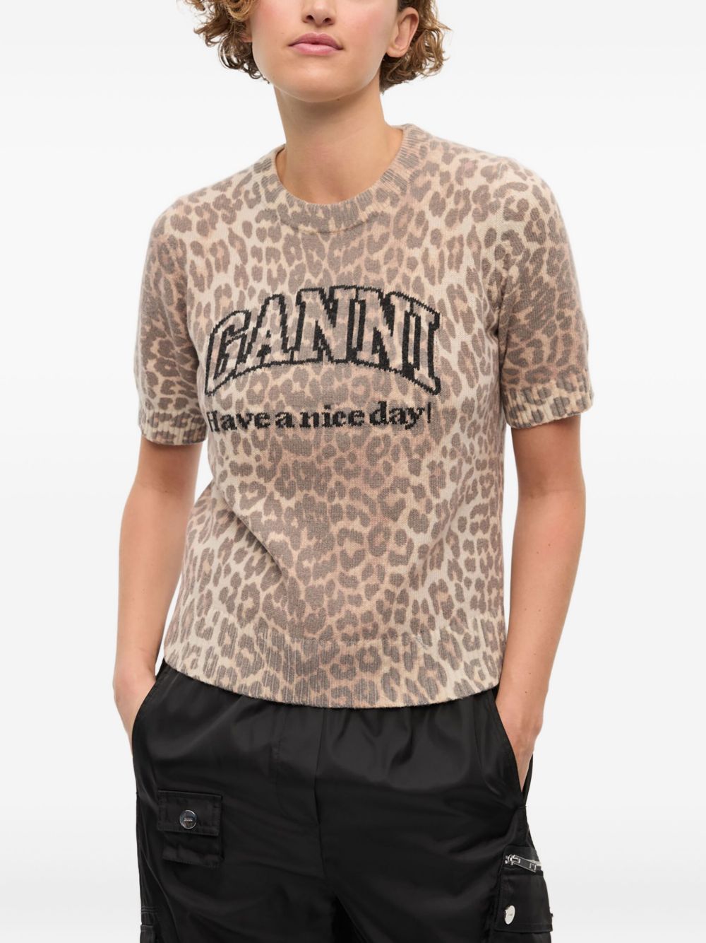 Ganni T-shirts and Polos - Brown | c5af48c31e11dd3edc910bb2855e290fb2a789db