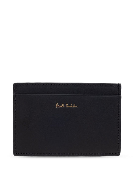 Signature Stripe Leather Card Case