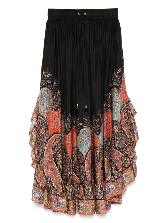 Rhiannon Printed Silk Skirt
