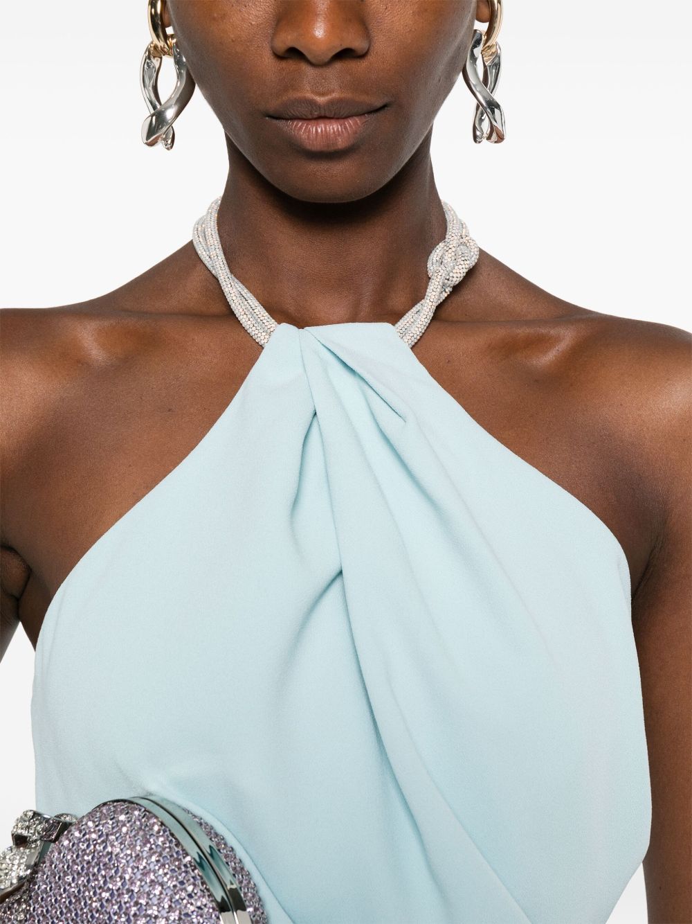 Solace London Dresses - Blue and green | 25517d02bc06e43640ea7ff1021854b8de63f3ad