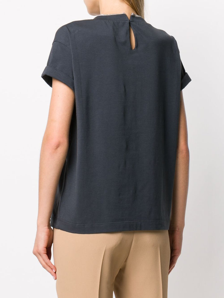 Brunello Cucinelli T-shirts and Polos - Blue and green | 0889aac8ddfa7684a5d5c4a9750e9b19deea9ea3