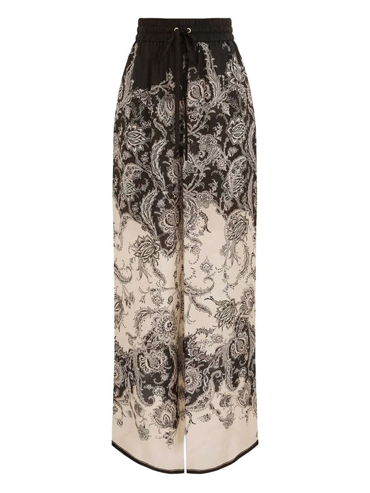 Rhiannon Printed Silk Trousers