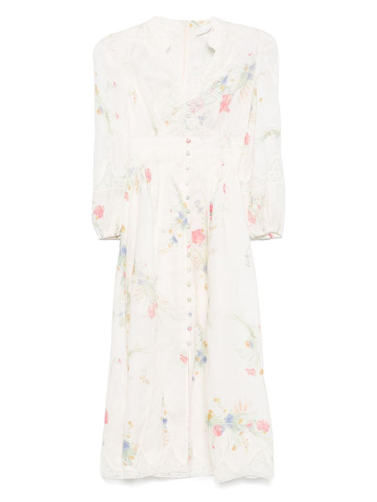 Lucky Linen Midi Dress