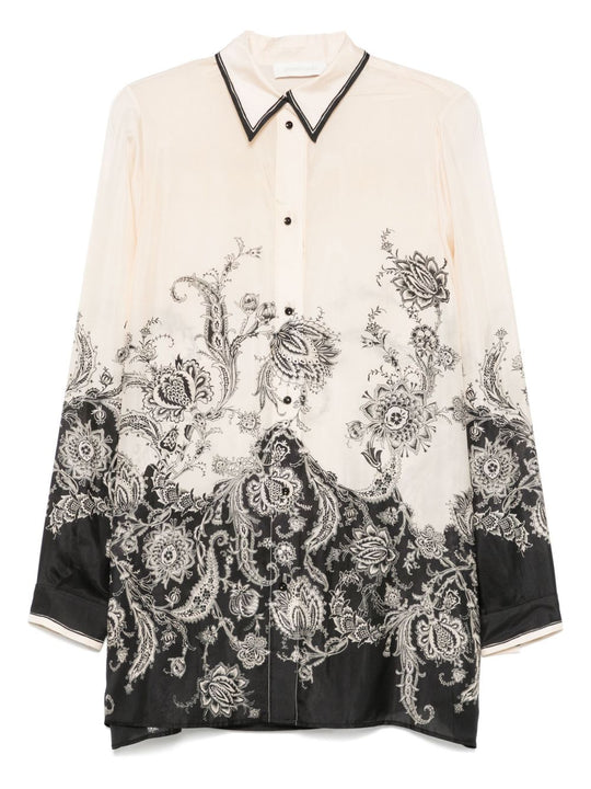 Rhiannon Printed Silk Shirt