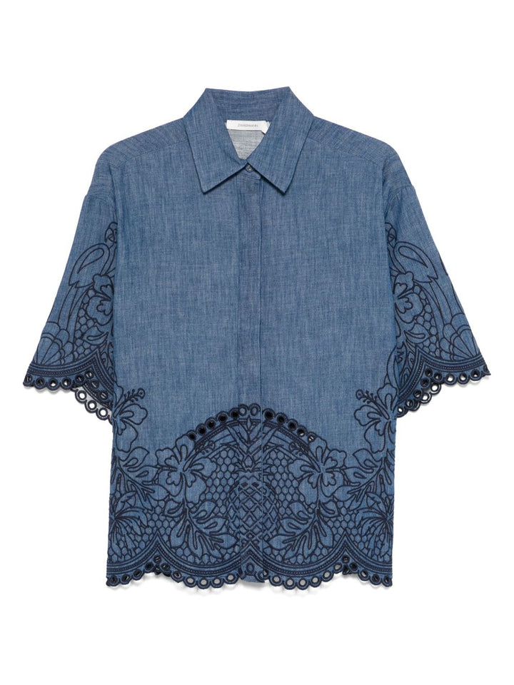 Zimmermann Shirts - Blue and green | fd0b10604ec3e94570f79101ea24a178fe8689e4