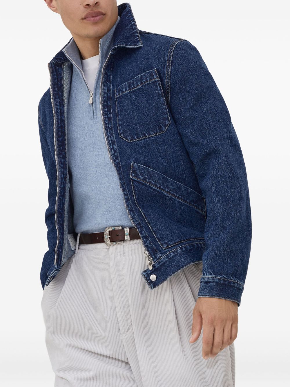 Brunello Cucinelli Sweaters - Blue and green | 778d01a2660fa61c6923208f82d11075d47a0a36