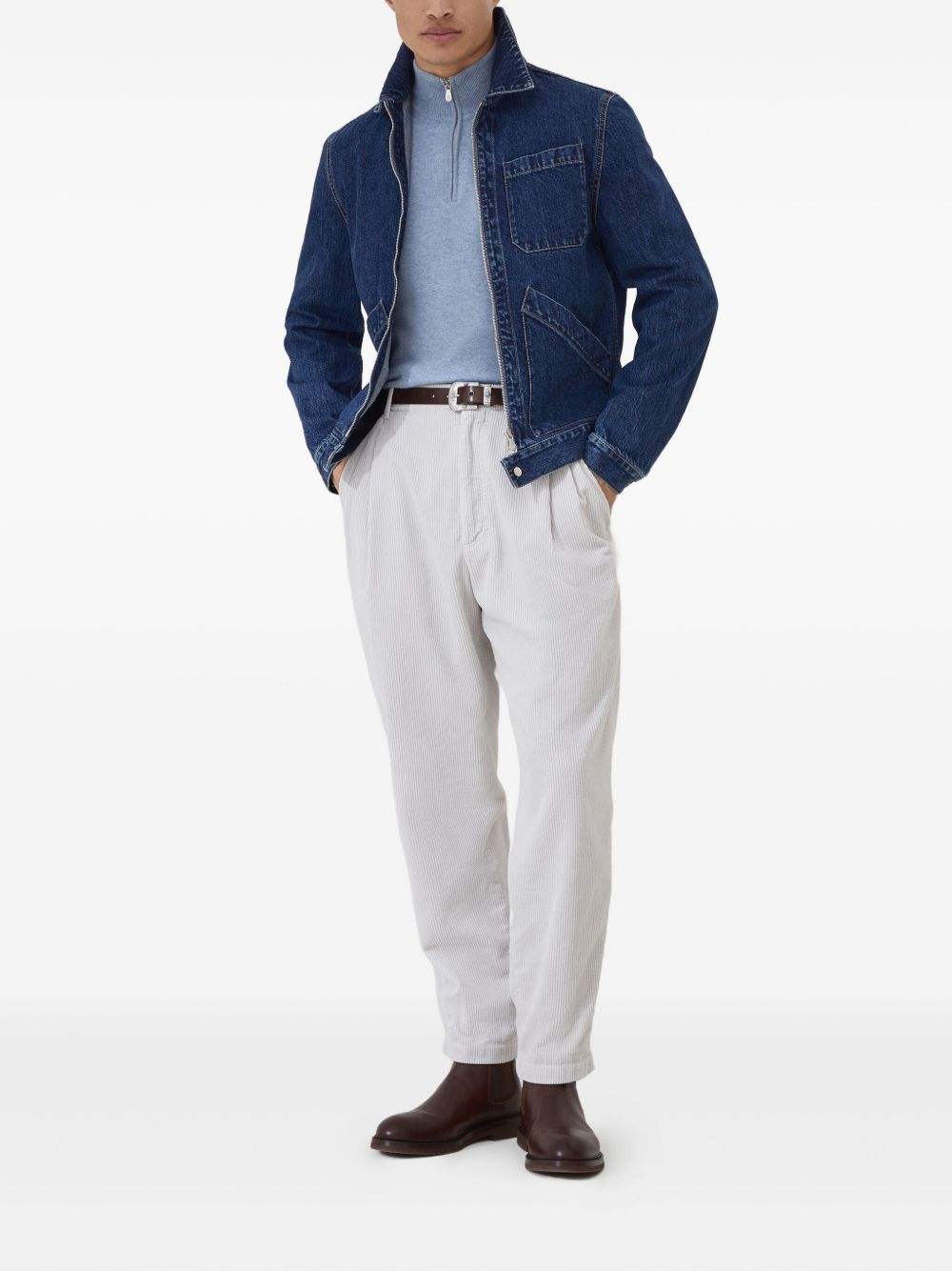 Brunello Cucinelli Sweaters - Blue and green | 732f1bc88a1f22e11ac01b84829b6c9814e9ade7