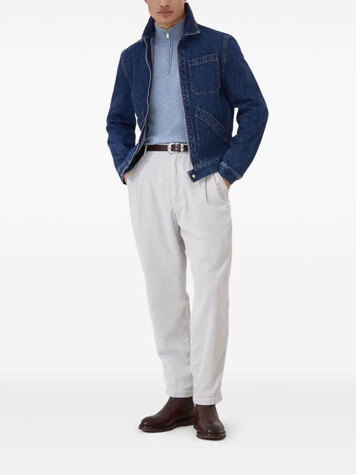 Brunello Cucinelli Sweaters - Blue and green | 732f1bc88a1f22e11ac01b84829b6c9814e9ade7