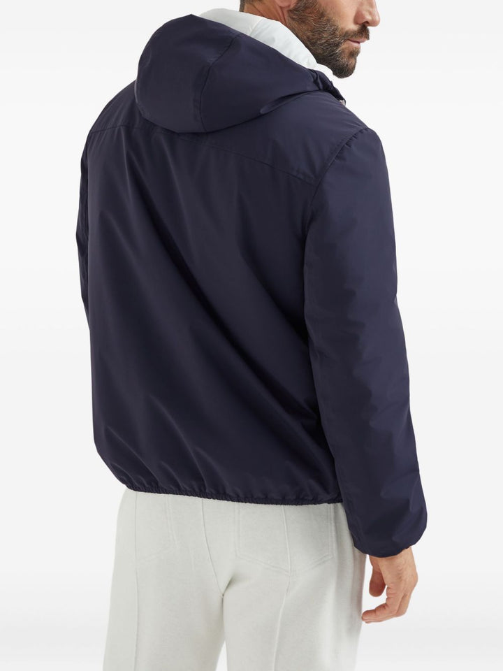 Brunello Cucinelli Coats - Blue and green | 8199b9751e47d3b92ec883193341b2ab5426cad6