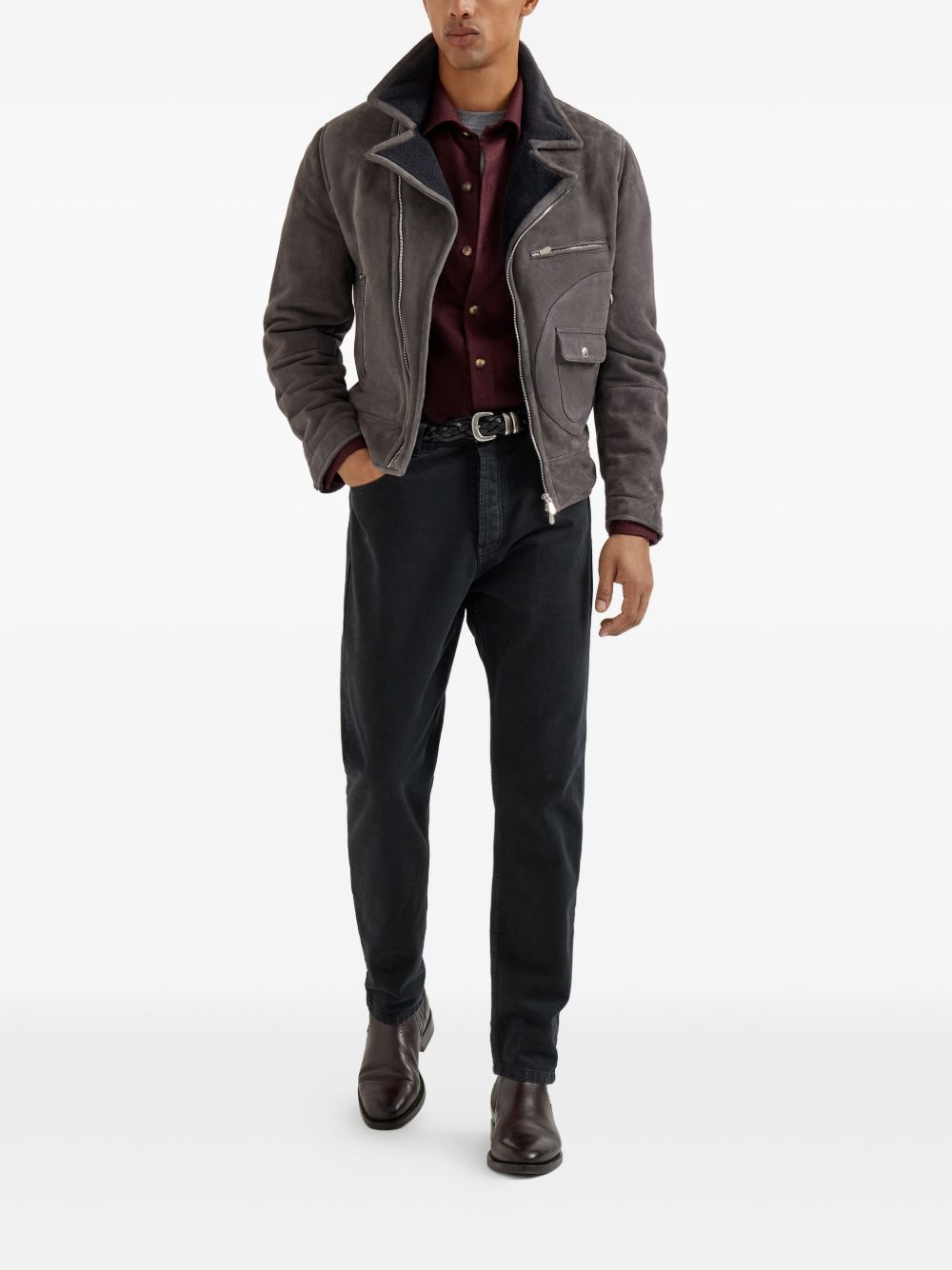 Brunello Cucinelli T-shirts and Polos - Blacks and greys | adb133ce33f431615457aae2c5e40ade16d29cfe