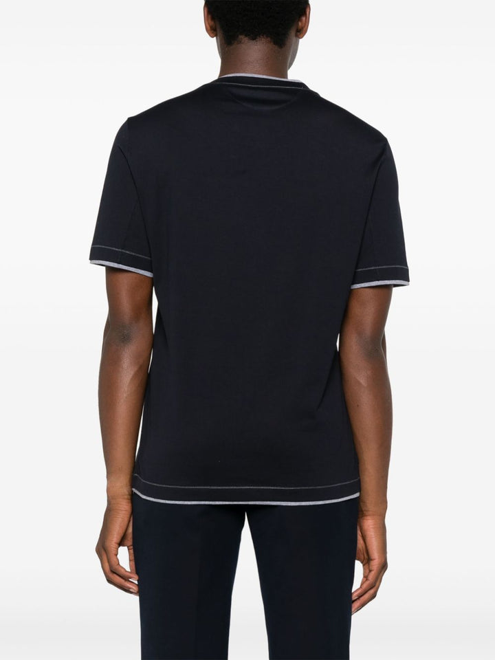 Brunello Cucinelli T-shirts and Polos - Blue and green | af95f8b7516be73e01c1e436bab57fc022de89be