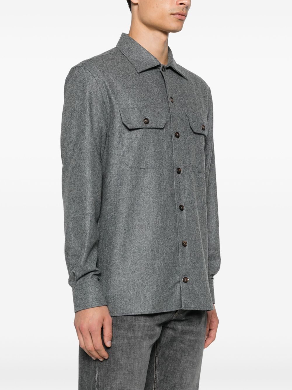 Brunello Cucinelli Shirts - Blacks and greys | 5d62151828efcc6d39baa23d3eb831f0537bad7b