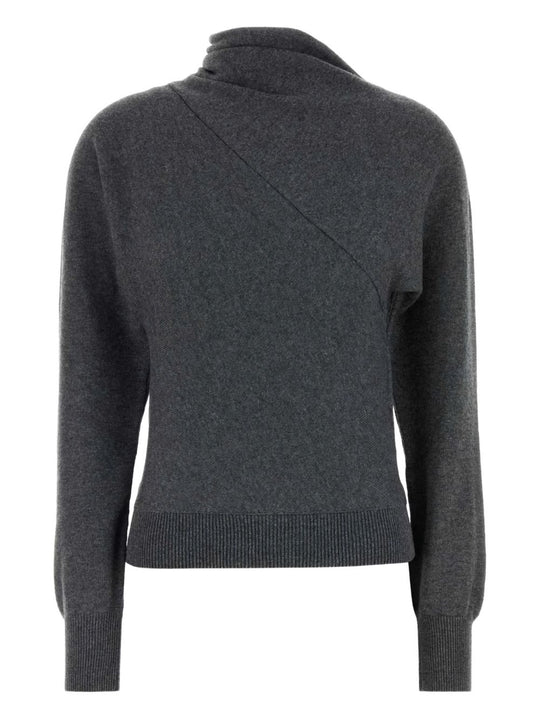 Cashmere And Cotton Turtle-Neck Sweater