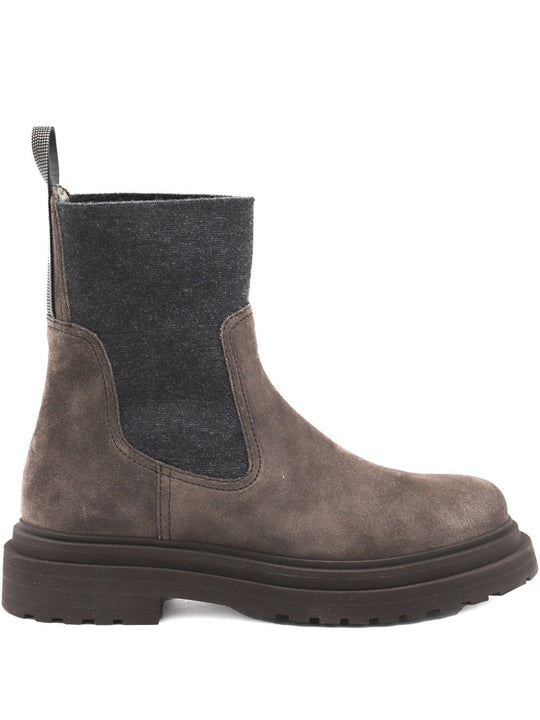 Suede Leather Chelsea Boots