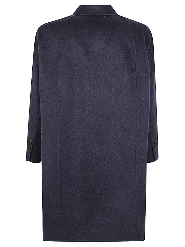 Brunello Cucinelli Coats - Blue and green | 802424ccfdaa962c3c96fab48fa019f08537dfa9