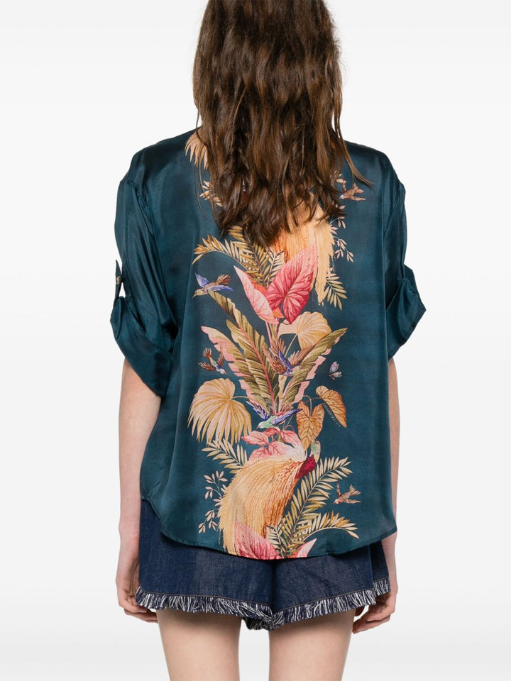 Zimmermann Shirts - Blue and green | 2a84caec8f461c634af0b384ba59842d6e63b411