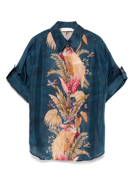 Ascension Printed Silk Shirt
