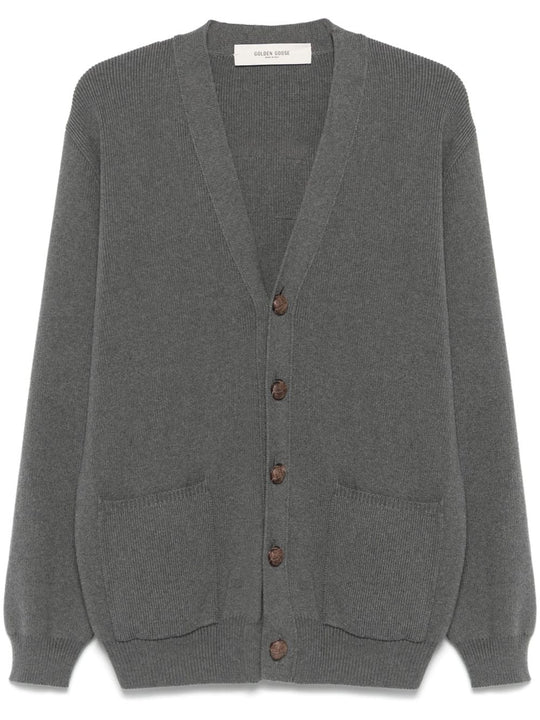 Cotton V-Necked Cardigan