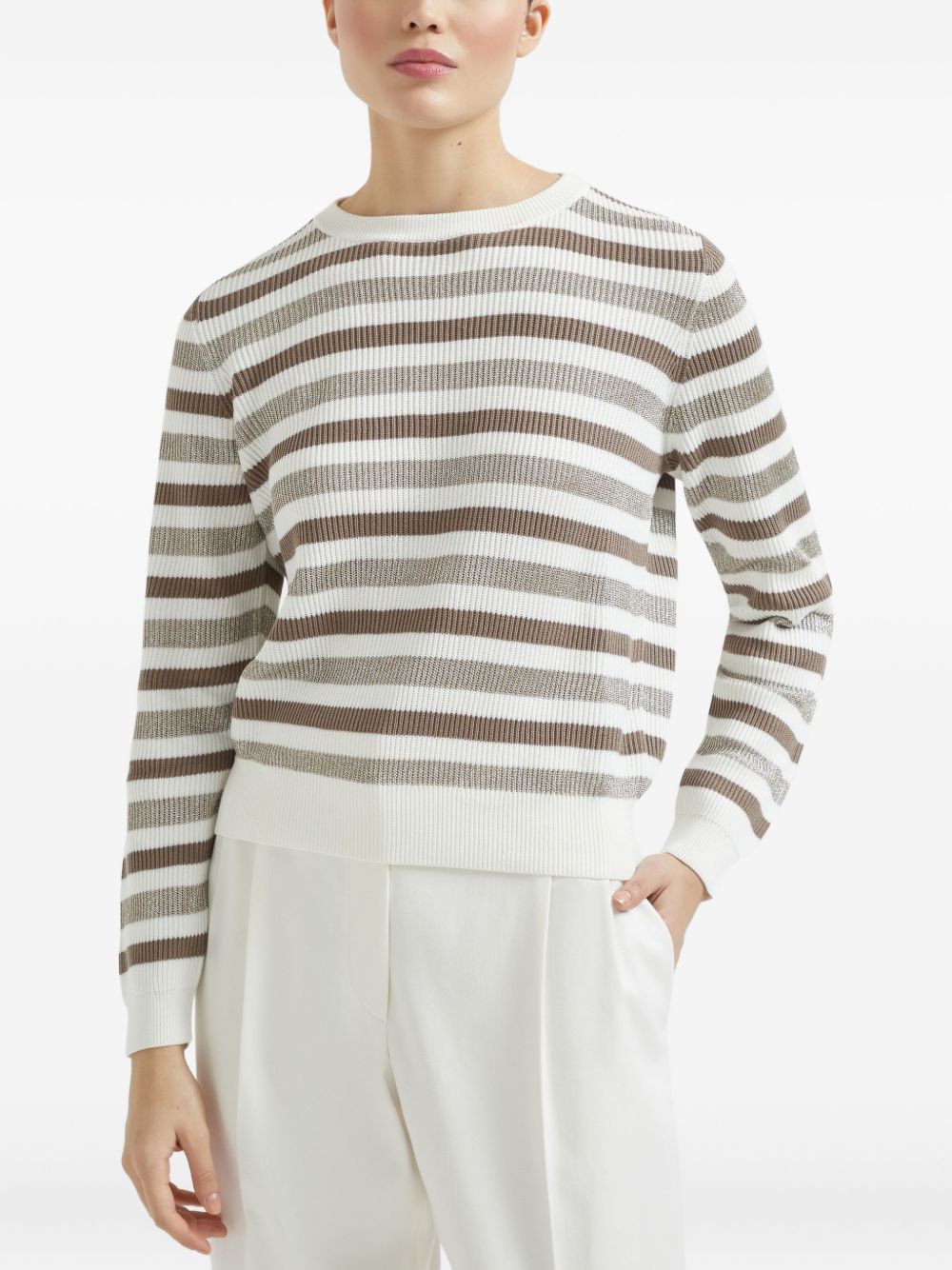 Brunello Cucinelli Sweaters - Light and natural | 733a7f353550ae5f7eaf57beabc15274f0c605d0