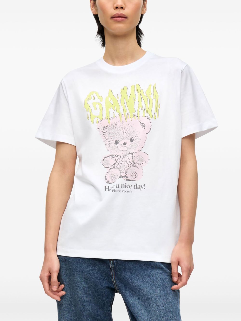 Ganni T-shirts and Polos - Light and natural | 31d97ffc057b1408f5c0897f2810c5349f855ea7