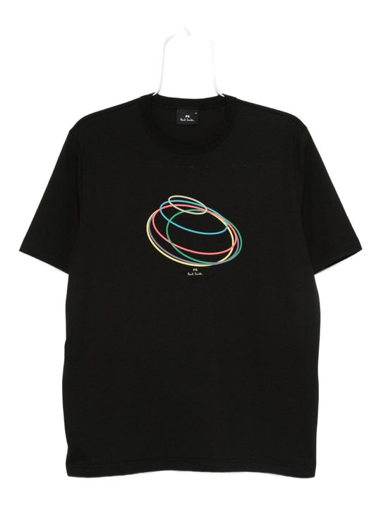 Rings Print Cotton T-Shirt