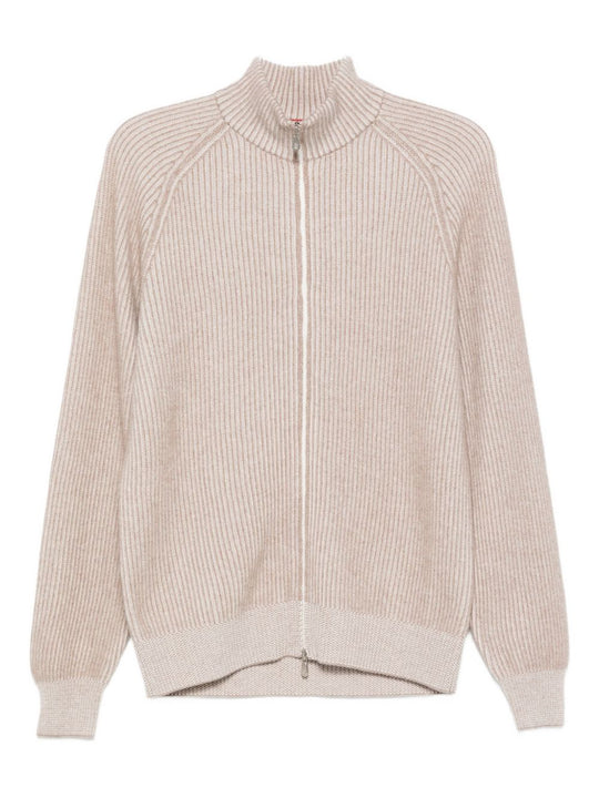 Cashmere Zipped Cardigan