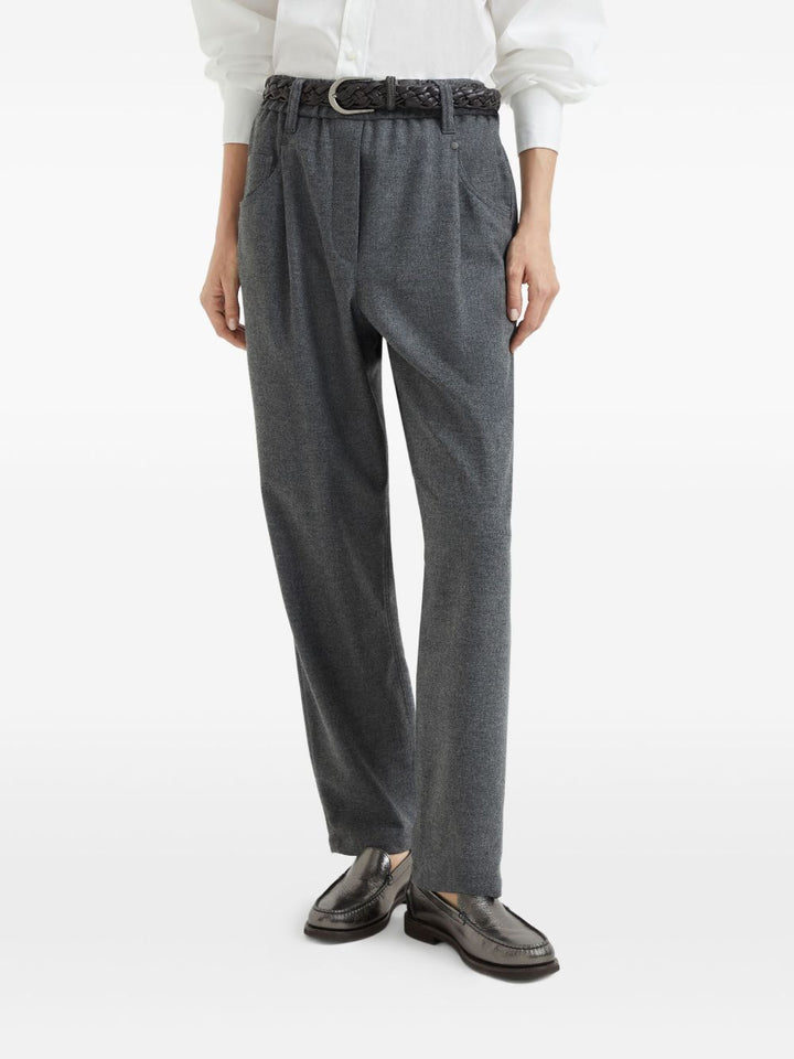 Brunello Cucinelli Trousers - Blacks and greys | 1061af712e1595dfc00af0f3d9b1f4c75a454e0b