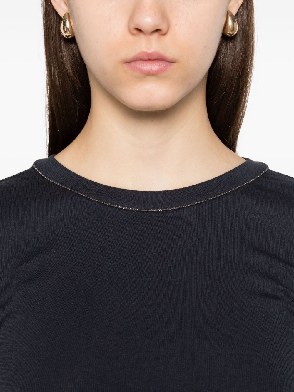 Brunello Cucinelli T-shirts and Polos - Blue and green | 988d949740da31205e83dfd6bce36a6195616b83