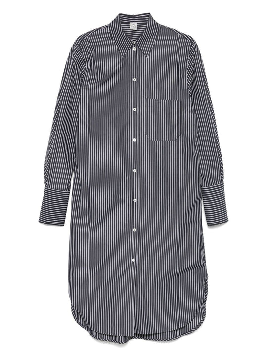 Striped Cotton Shirtdress