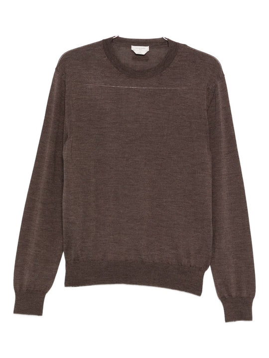 Wool And Silk Crewneck Sweater