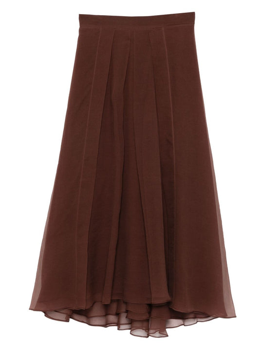 Silk Long Skirt