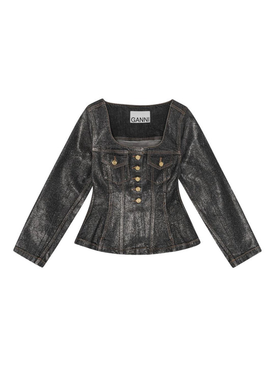 Denim Cotton Blazer Jacket