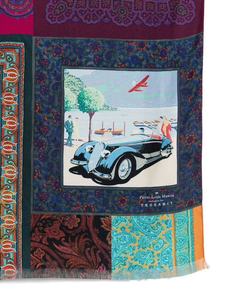 Pierre Louis Mascia Scarfs - Blue and green | da22080c22f914ab06b437d60d2aa32068f3ad7d