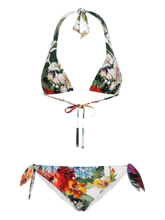 Flower Print Bikini Set