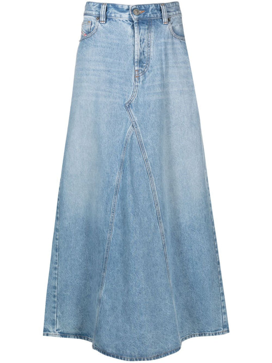 Denim Long Skirt