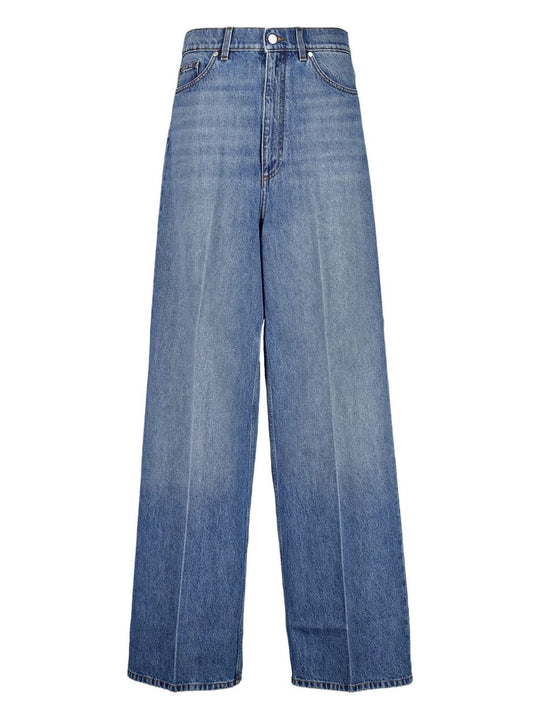 Wide Leg Denim Jeans
